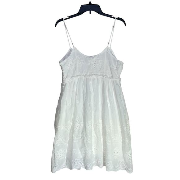 Mini Dress Boho Embroidered Eyelet Romantic - Picture 3 of 10